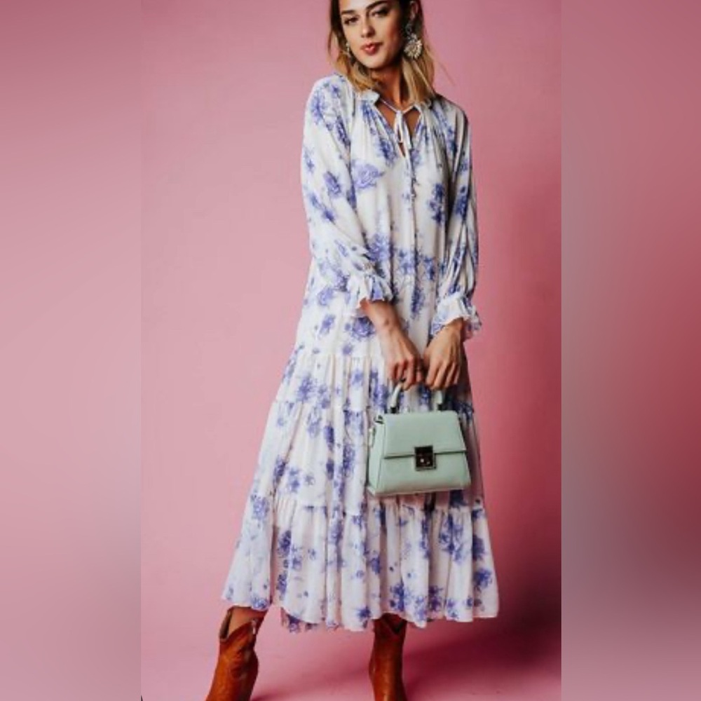 Free People Feeling Groovy floral maxi dress